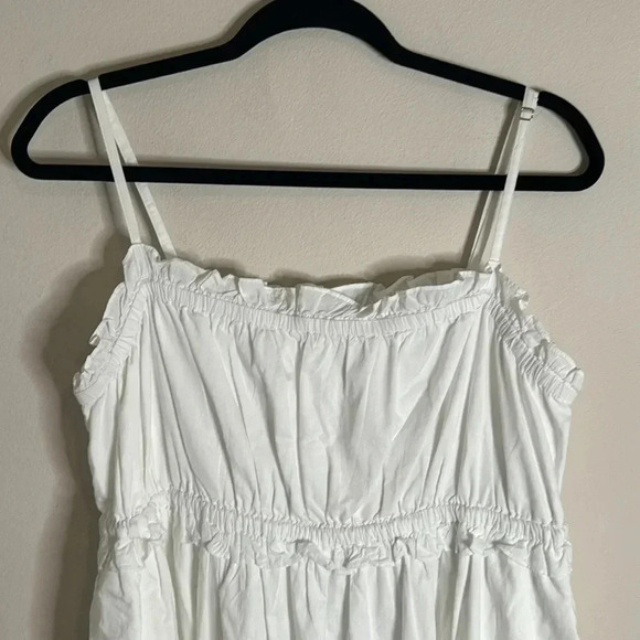 NWT J Crew Factory Maxi Dress Cotton White Size 14 - Picture 7 of 12